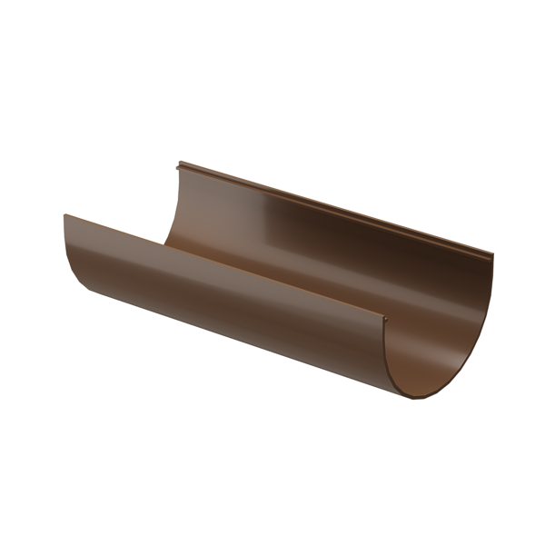 Желоб водосточный 2 м Standard, светло-коричневый - 1